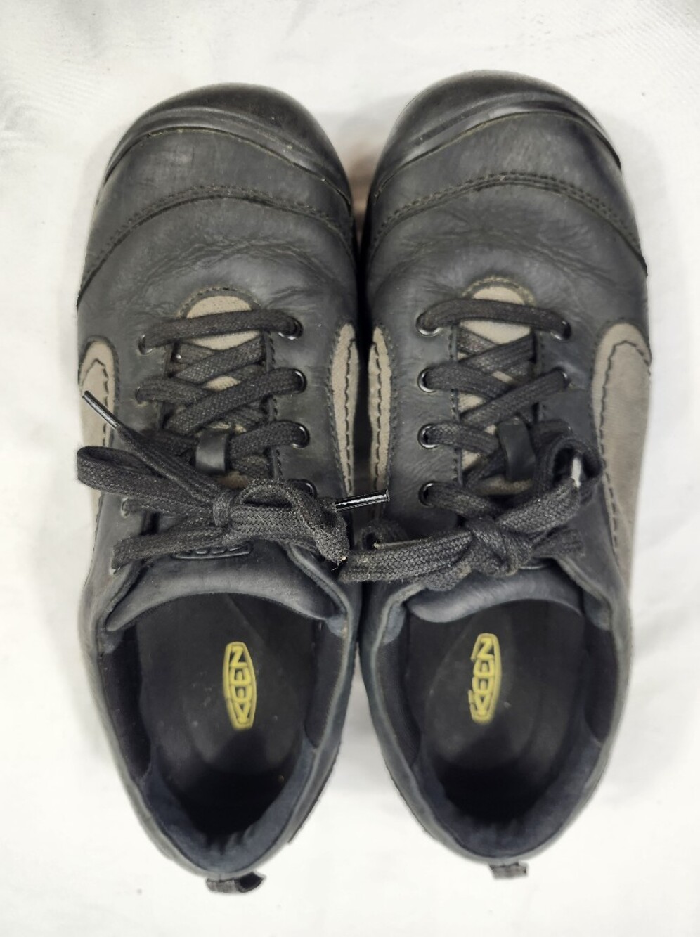 Keen Womens 10.5 M Black Gray Athletic Lace-Up Hiking Shoes - Picture 6 of 9